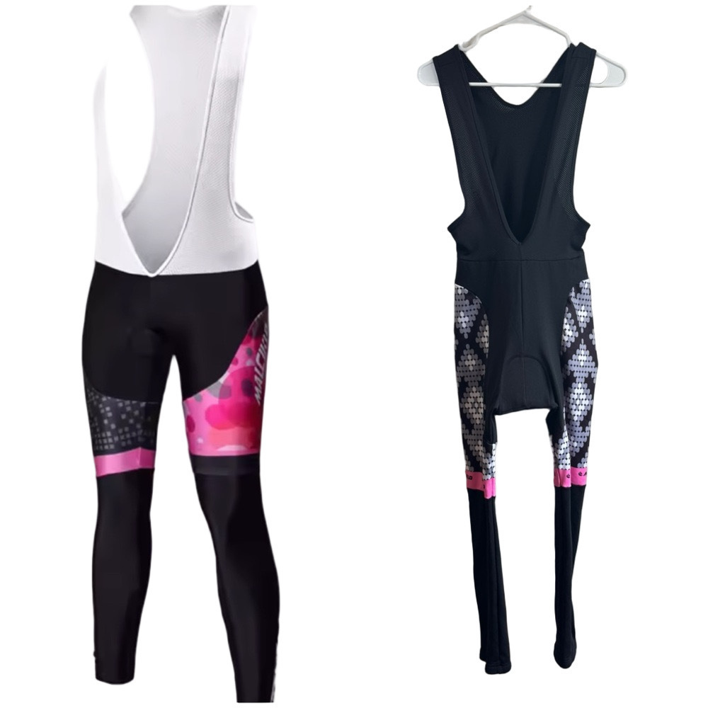 MALCIKLO Fleece-lined Thermal Long Cycling Bibs